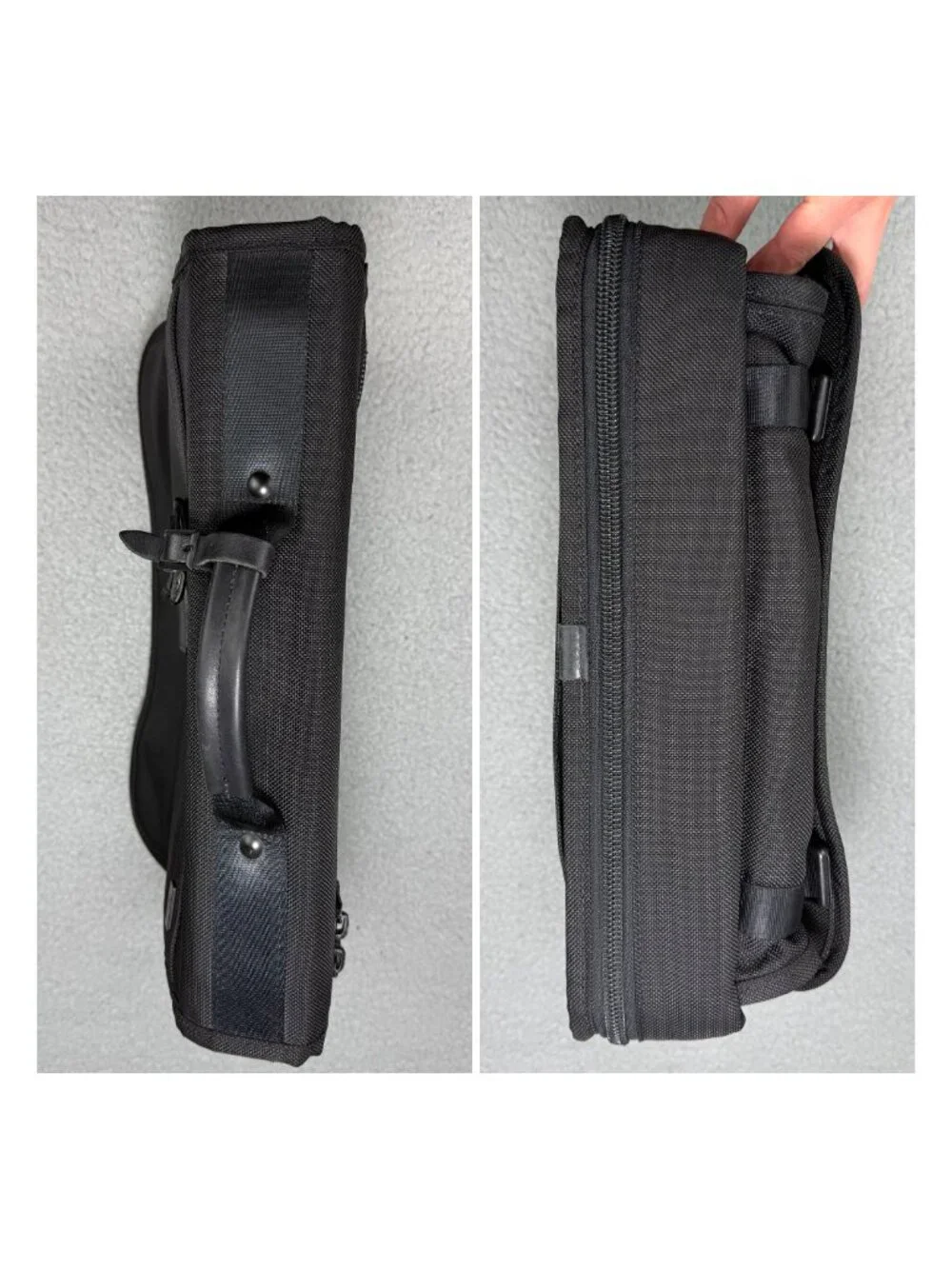 Tumi Bag Medium Black Alpha Laptop Messenger Slim Expandable Briefcase Crossbody